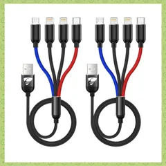 【人気商品】13 Pro Pro 12mini Max 11 14 8 iPhone Galaxy ケーブル S20 携帯充電器 S10 コード S9 S8 4イン1 S7 マルチ Xperia USBケーブル XZ 2本セット 5II 4in1 1II 充電