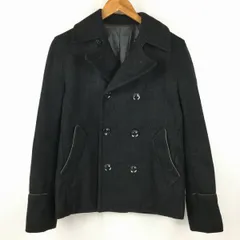 TK/タケオキクチ　ショート丈　ウール/ピーコート　サイズL〈黒/BLACK〉　管NO.A21-16<sale>のサムネイル
