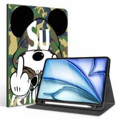 【数量限定】軽量 薄型 ペン収納 Pencil 2024専用 Pro/USB-C完全対応 第6世代 オートスリープ/ウェイク機能対応 かわいい M2 人気オシャレ ケース キャラクターシェル 11インチ iPad iPad Air Air 11インチ for