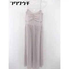 ◇ one after another NICE CLAUP キャミソール ロング ワンピース ピンクベージュ レディース  【中古】 【1107060002834】