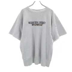 Champion チャンピオン 90s オールド USA製 刺繍タグ 長袖 リバースウィーブ スウェット L グレー 袖切りっぱなし メンズ 古着