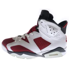 NIKE (ナイキ) AIR JORDAN 6 RETRO CARMINE エアジョーダン6 カーマイン ハイカットスニーカー ホワイト/レッド US9/27cm CT8529-106