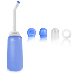 新品 携帯温水洗浄器 500ml 大容量 おしり洗浄器 携帯ウォシュレット 手動 携帯式おしり洗浄器 軽量 高水圧 漏れ防止 旅行 キャンプ 衛生ケア用 育児用品 防災グッズ