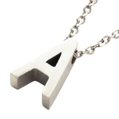 【A：シルバー×ワンサイズ】[Cream dot. クリームドット公式] ネックレス レディース  ステンレス製 金属アレルギー つけっぱなし ショート チェーン イニシャル アルファベット 大人 上品 エレガント きれいめ シンプル  のサムネイル