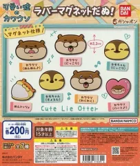 【中古】紙製品 ガチャ台紙 「可愛い嘘のカワウソ ラバーマグネットだぬ!」
