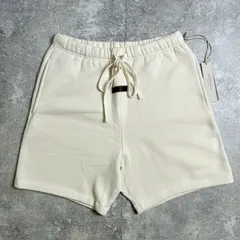 ESSENTIALS エッセンシャルズ FEAR OF GOD ESS SHORT コットンショーツ ハーフパンツ スウェットパンツ 裏起毛 M クリーム