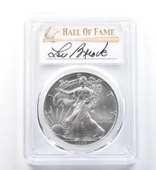 2020年 (S) アメリカン シルバー イーグル ルー・ブロック発行 FDOI MS70 PCGS 