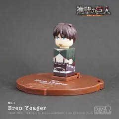 【新品・公式】進撃の巨人 バッジフィギュア「STICK HEADS / エレン・イェーガー」 公式グッズ colleize コレイズ