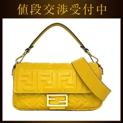 フェンディ ２way マンマ バケット バッグ イエロー  8BR600