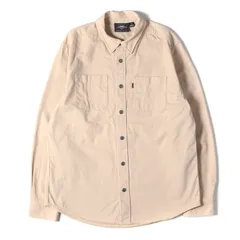 Harley-Davidson ベージュ 長袖ボタンダウンシャツ　キャンバス地 HARLEY-DAVIDSON ベージュ 長袖ボタンダウンシャツ L - メルカリ