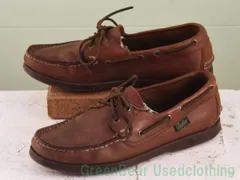 ビンテージ パラブーツ Paraboot モカシンシューズ 良い味 茶 ブラウン メンズ 25.5cm X265のサムネイル