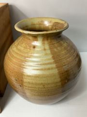 常滑焼 澤田重治作 ヨリコ造り 壷 大壷 重さ約18.9㎏ V R4694C