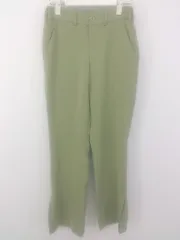 ◇ JEANASIS ジーナシス 裾スリット パンツ サイズM カーキ系 レディース P  【1212230002412】