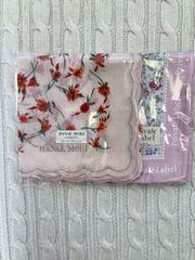 新品★HANAE MORI・Private Label　ハンカチ2枚セット