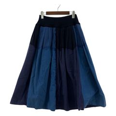 ISSEY MIYAKE ロングスカート 80s i.s. issey miyake スカート 9 ブルー