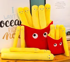 アーススモール フライドポテト ぬいぐるみ 抱き枕 クッション おもしろグッズ もこもこ 人気 面白いプレゼント(30cm)のサムネイル