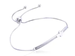 ブレスレット レディース シルバー925 クロス (シルバー)