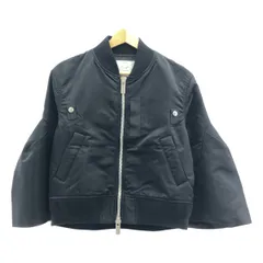 【美品】  sacai / サカイ | 2024SS | Nylon Twill Blouson ナイロン フレアスリーブ ブルゾン | 1 | ブラック | レディース