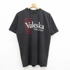 L/古着 ヘインズ 半袖 ビンテージ Tシャツ メンズ 90s Valeska クルーネック 黒 ブラック 24jun21 中古