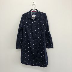 COMME des GARÇONSコムコム ドットナイロントレンチコートネイビー