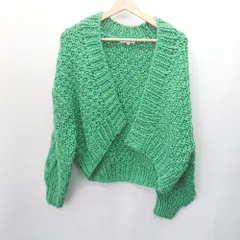 ◇ NATURAL BEAUTY BASIC ナチュラルビューティーベーシック 長袖 カーディガン サイズM グリーン系 レディース E  【1407020049139】