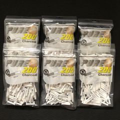 手巻きタバコフィルター　ピュア　スーパースリムチャコールフィルター　6パック