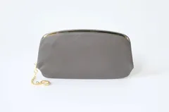 POMTATA (ポンタタ) | RAC ガマグチ ロング (z.gray) | 財布 ウォレット 国産 レザー リング付き がま口 さいふ 長財布 レディース おさいふ さいふ  長さいふ がま口さいふ 浅草 チャーム 牛革 本革 グレー ライトグレーのサムネイル