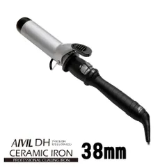 【送料無料】 AIVIL アイビル  DHセラミックアイロン38mm DH-38 4989550500306 【カール コテ 38mm ヘアアイロン プロ用 業務用 プロ仕様】