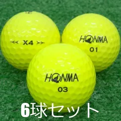 HONMA X4 ゴルフボール 1ダース×4箱　イエロー Amazon.co.jp: ホンマ ゴルフ ボール X4 4ピース ソフトウレタン