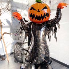 お店 カフェ 自宅 パーティー ハロウィン かぼちゃ 特大 スタンドバルーン 映え 写真撮影 スポット 子供が喜ぶ イベント 新品未使用