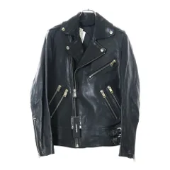 【希少✨】ディーゼル ダブルライダースジャケット ウルフプリント 本革 ブラック 2025年最新】diesel ディーゼル ダブルライダースジャケットの