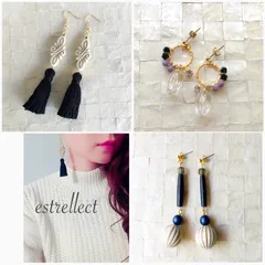 大人 ピアス イヤリング 3点セット ハンドメイドアクセサリー まとめ売り タッセル ビーズ