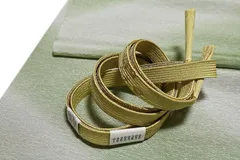 帯締め 帯揚げ セット 丹後ちりめん 正絹 渋緑 花 ぼかし 並尺 フォーマル おしゃれ 日本製 帯締め帯揚げセット 着物 和装 No.8-0507