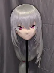 ★即納 全頭マスク カツラ付き NO.648 マスク ドール ヘッドロリータ人形 コスプレ 仮装 変装 着ぐるみ コスチューム kigurumi