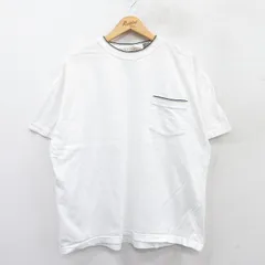 XL/古着 半袖 ビンテージ Tシャツ メンズ 00s 無地 胸ポケット付き 大きいサイズ コットン クルーネック 白 ホワイト 25apr15 中古