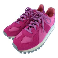 NOVESTA ノヴェスタ MARATHON TRAIL キャンバス スウェードレザー スニーカー 靴/N279004/39/ピンク/ランニング【オールシーズン】【♀】【S】【レディース】★■557387【中古】
