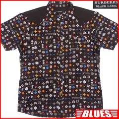 バーバリーブラックレーベル マルチカラー モノグラム ネクタイ オレンジ 総柄 BLUE LABEL / BLACK LABEL CRESTBRIDGE / ブルーレーベル
