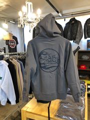 【新作】SPICE MOTORCYCLES スパイスモーターサイクルズ 10.0oz SPICE HOODIE フルジップ スウェット パーカー【チャコール】【サイズ M.】新品 ハーレーダビッドソン カスタムバイク トライアンフ インディアン