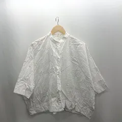 ◇ ⊂ UNIQLO ユニクロ バンドカラー 七分袖 シャツ サイズS ホワイト系 レディース E  【1502060034944】