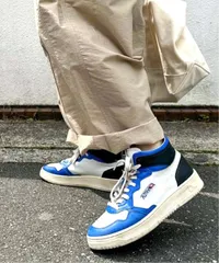 AUTRY　JOURNAL　STANDARD　LUXE　オートリー　ジャーナルスタンダードラックス　23/SS　23-093-450-0005-1-0　SUPER　VINTAGE　MIDDLE　CUT　ハイカットスニーカー　38　ブルー/ホワイトのサムネイル