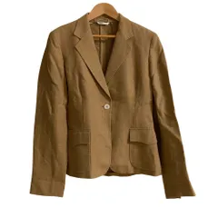 【美品】MaxMara マックスマーラ ジャケット 縮絨 ウール テーラード Max Mara - マックスマーラ Max Mara ジャケット テーラード ウール