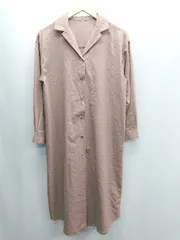 ◇ ⊇ INGNI イング 長袖 ロング丈 ワンピース サイズM ライトブラウン レディース E  【1501230000222】