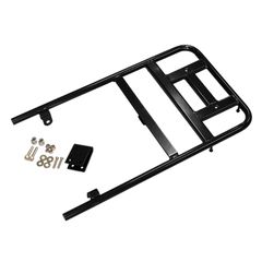 WE Parts オーバーキャリア ブラック スーパーカブAA04 JA10 JA60 JA44 クロスカブJA45 JA60 ボルト付き 純正キャリアにポン付 積載10kg 台湾製