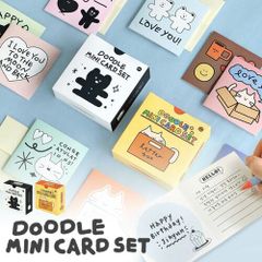 ミニカード セット 手紙 レターセット 封筒 便箋 メモ帳 韓国雑貨 手帳デコ バレットジャーナル デコ スケジュール帳 手帳 勉強 大学生 韓国 ブランド 文房具 メモ 習慣 雑貨 かわいい おしゃれ