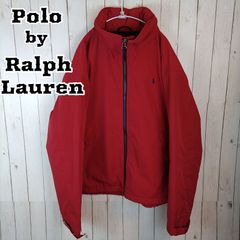 Polo by Ralph Lauren 赤 フルジップニットジャケット - メルカリ