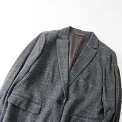 大きいサイズ マッキントッシュ ロンドン MACKINTOSH LONDON チェック テーラードジャケット 46/グレー【2400013636193】のサムネイル
