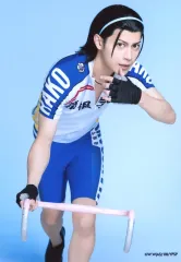 【中古】生写真(男性) フクシノブキ(東堂尽八)/背景青・キャラクターショット/舞台「弱虫ペダル」Over the sweat and tears ブロマイド（個人セット）