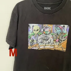 アメリカ古着　DGK  Mサイズ　ブラック　フロントプリント　半袖Tシャツのサムネイル