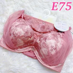 ブラショーツセット E75 ソフトワイヤー 脇高ブラ くすみピンク レース 花柄刺繍 フラワー刺繍 ビジュー 可愛い 上品 高級感 ランジェリー 下着セット