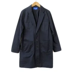 アーバンリサーチ URBAN RESEARCH チェスターコート コットン 38 紺 ネイビー